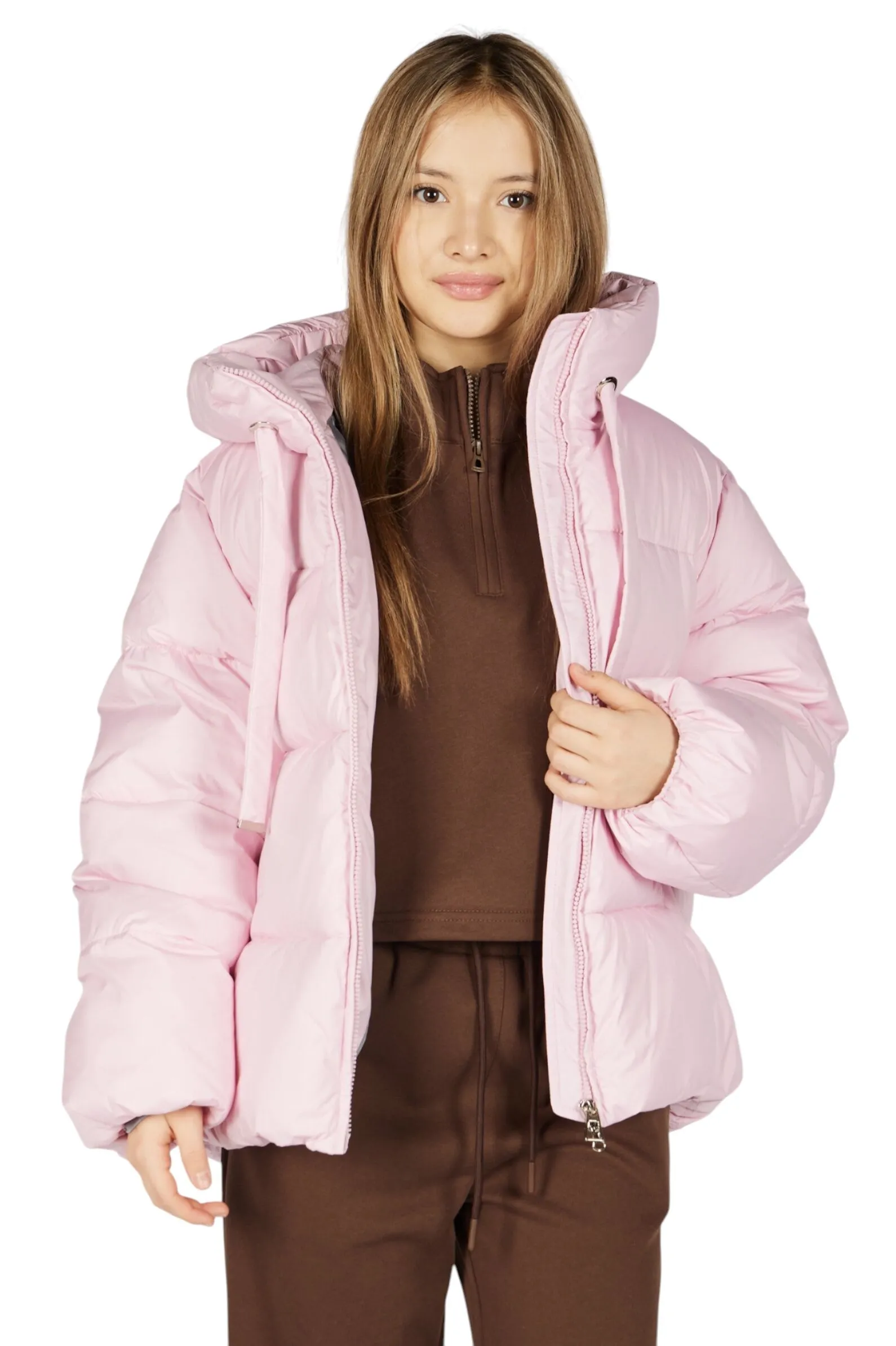 Куртка дев. АРТ.G-JCK26504,роз,пэ/пэ