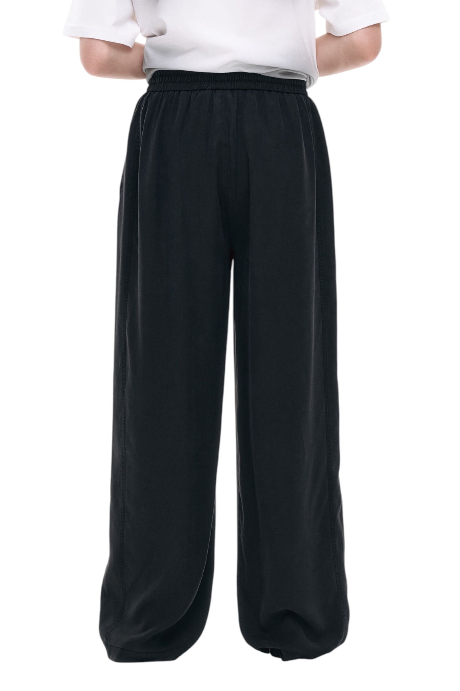 Брюки дев. АРТ.AA237316,чер,хл-пэ