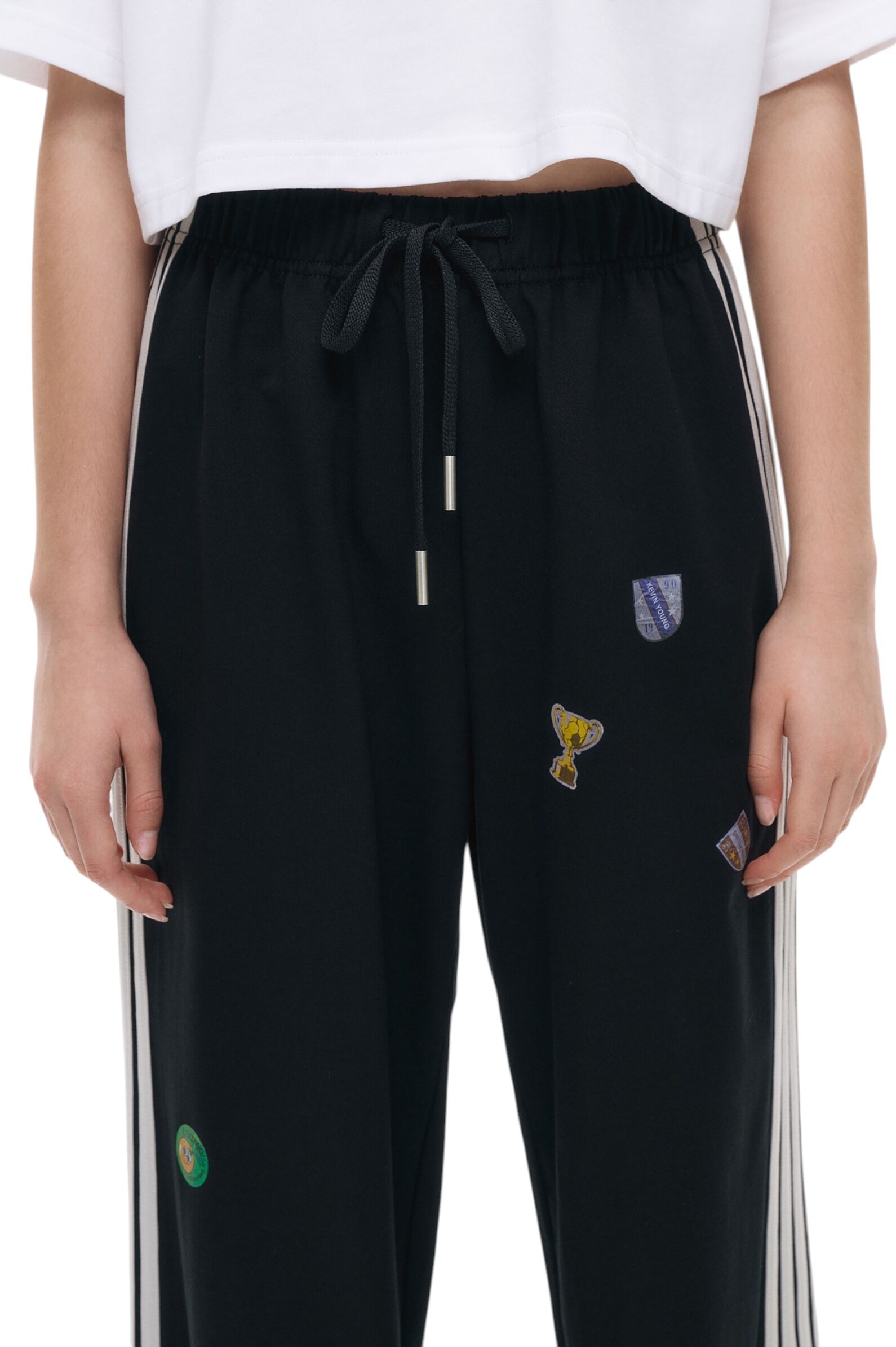 Брюки АРТ.AA237381,чер-бел,хл