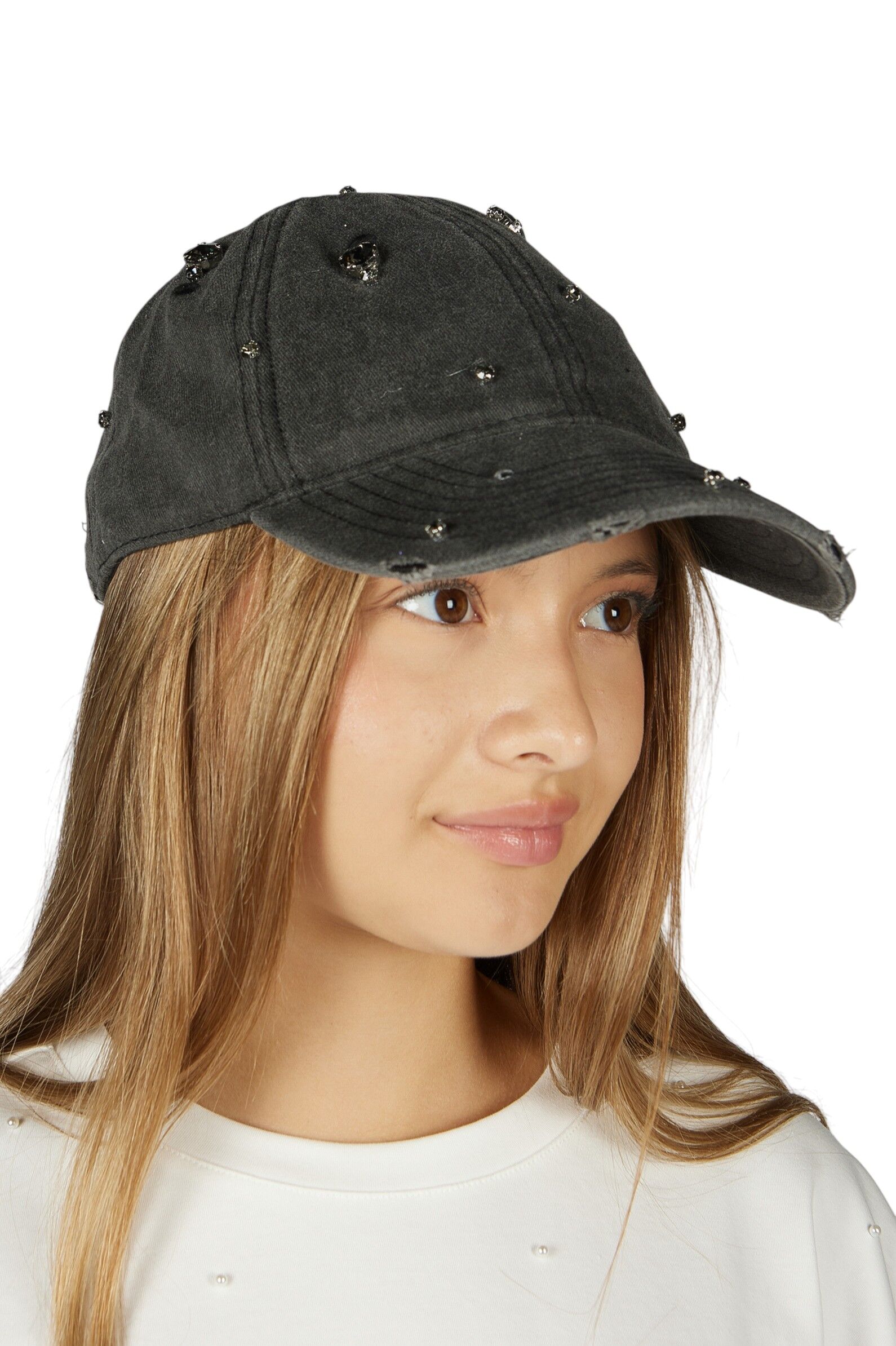 Кепка дев.АРТ.A-KP56514,чер,хл