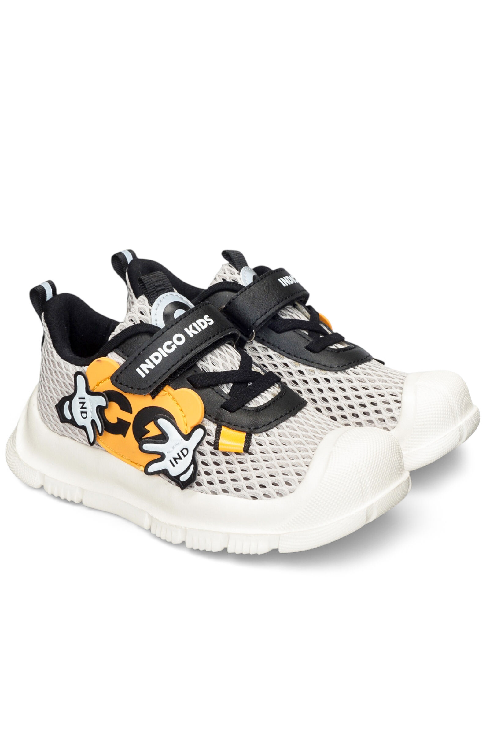 Кроссовки мал. АРТ.106-050B2,беж-чер,тек-и.к/тек