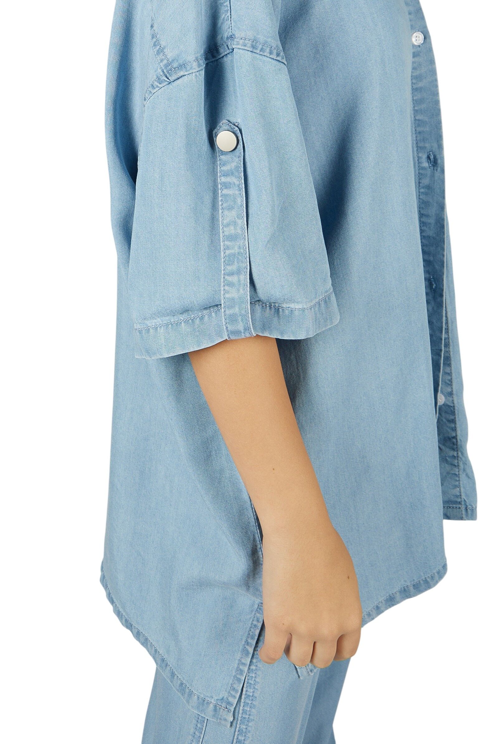 Рубашка АРТ.G-SH26096,син,тенсель