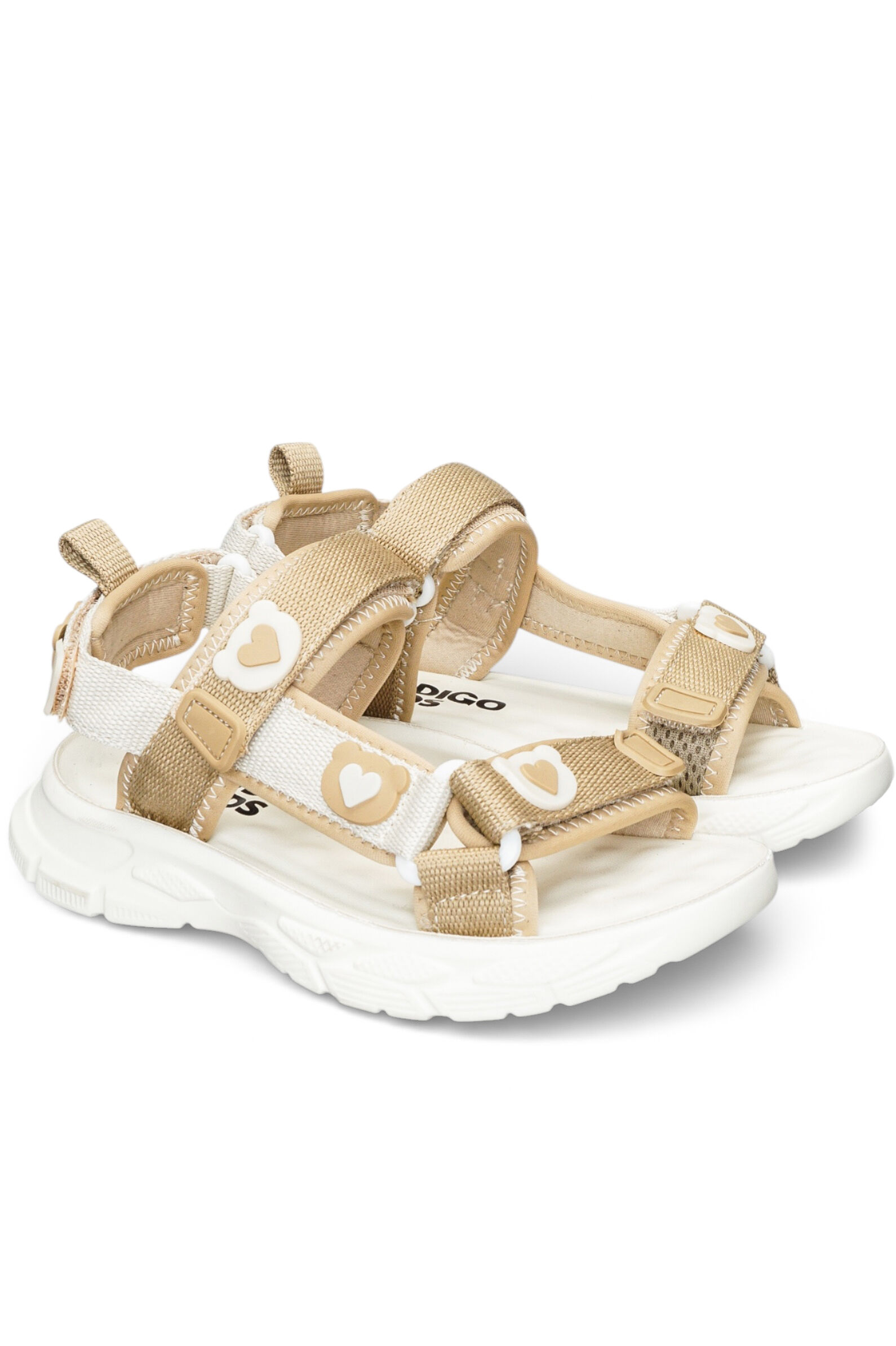 Сандалии дев. АРТ.222-250C,беж,тек/тек