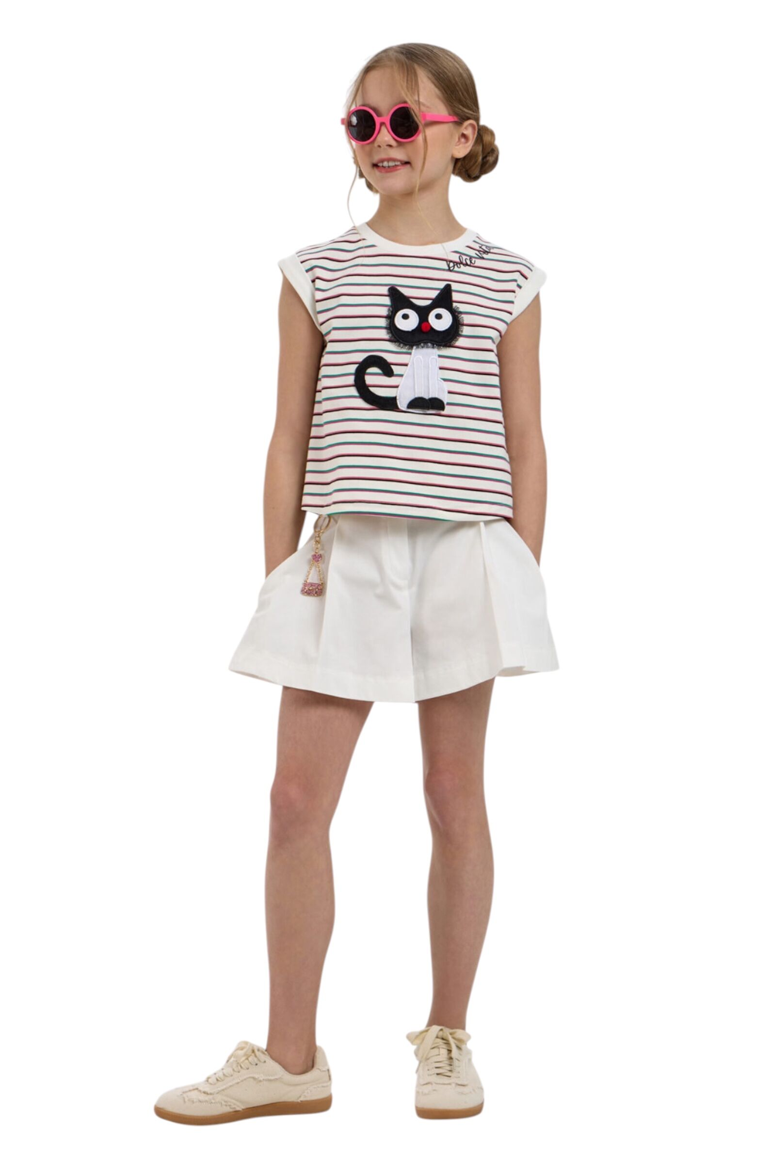 Юбка-шорты дев. АРТ.49.136,мол,хл-пу