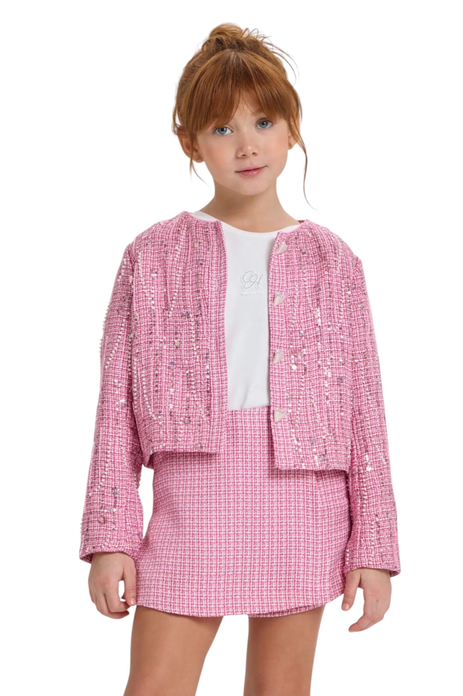 Жакет дев. АРТ.42.134,роз,пэ/хл